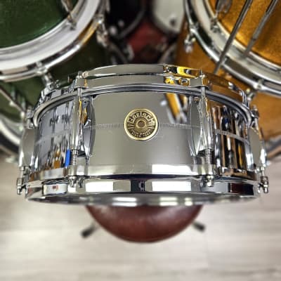 Gretsch G4160 Chrome Over Brass 14x5" 8-Lug Snare Drum image 1