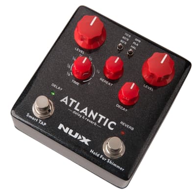 Nux Atlantic Verdugo Series Delay Reverb Guitar Effects Pedal w/ Tap Tempo image 3