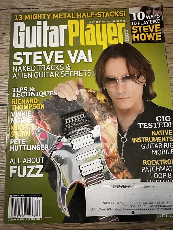 Guitar Player Magazine Steve Vai October 2009 Back Issue | Reverb