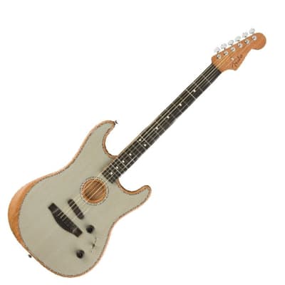 CHITARRA ACUSTICA FENDER American Acoustasonic Stratocaster Ebony Fingerboard Transparent Sonic Blue for sale
