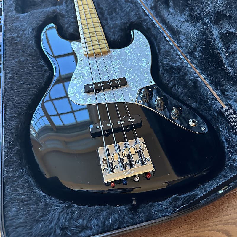 2015 Fender US Geddy Lee Artist Series Signature Jazz Bass - Black image 1