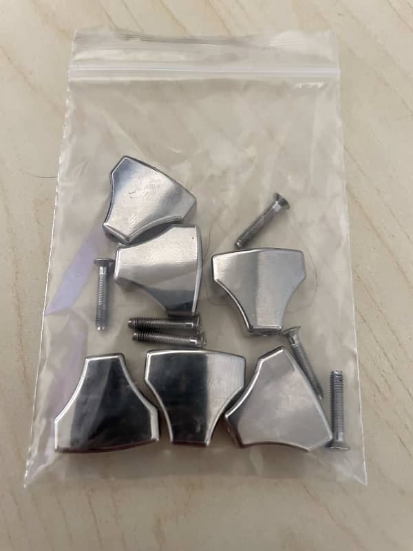 Hipshot Tuner Buttons ("Hipshot" shape Nickel) Reverb