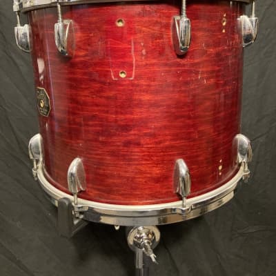 Gretsch USA - 15x12" , Stop Sign Badge 1970's - Red Rosewood image 4