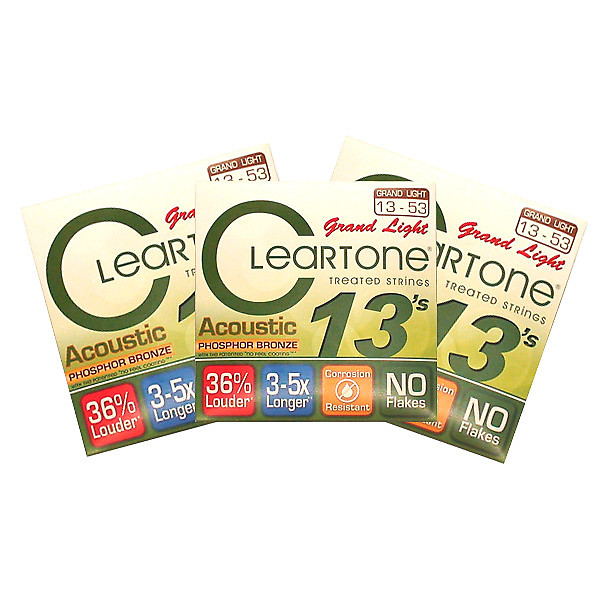 Cleartone Grand Light Acoustic Guitar Strings Phosphor Bronze 13