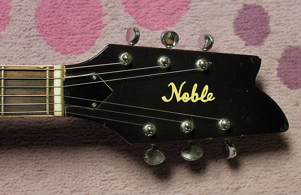 1968 Noble EG686 Deep Brown Mosrite Copy Reverb
