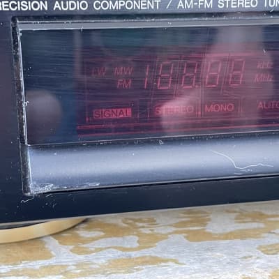 Vintage Denon TU-460 Stereo Tuner FM/AM Radio  - Black image 6