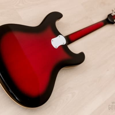 2000s Mosrite USA Ventures Model Mark I 1964 Vintage Reissue Red Sunburst w/ Vibramute, Fillmore image 14