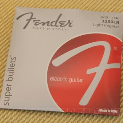 073-3250-404 Fender Super  Bullets Dura-Tone 3250LR .009-.046 Light Regular Guitar Strings for sale
