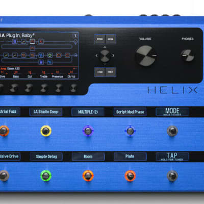 Line 6 LINE 6 Helix Floor Lightning Blue guitar effects pedal blue 