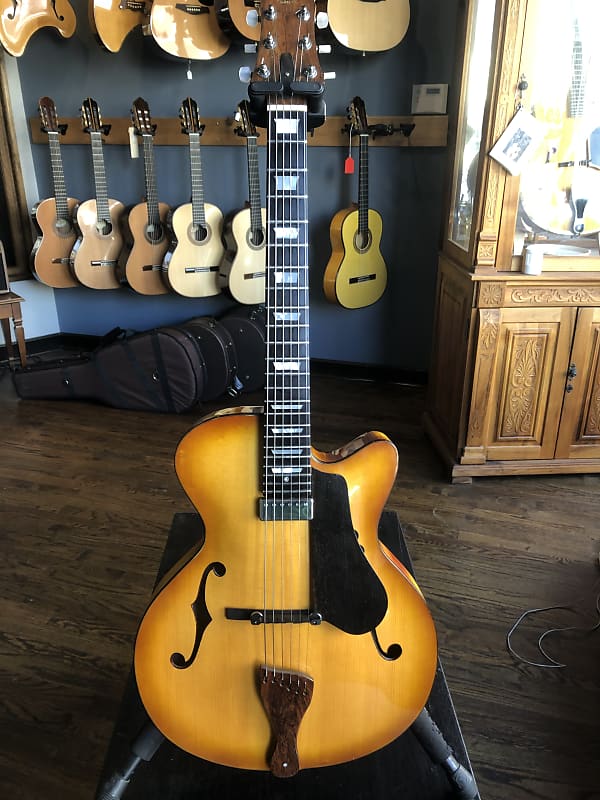 Handmade Danche Archtop Jazz Guitar 2018 Sunburst image 1