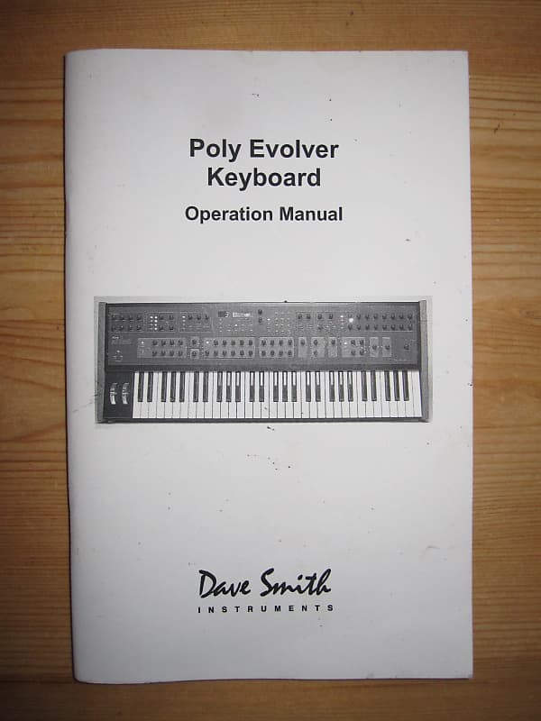 2009 owners manual Sequential Poly Evolver synthesizer Dave Smith Instruments image 1