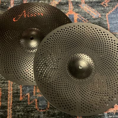 (MINT) Aisen 14” Low Volume Cymbals - Black image 5