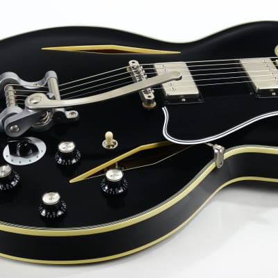 PROTOTYPE! 2017 Gibson Memphis Artist Proto Shinichi Ubukata Ebony Black ES-355 - Trini Lopez Diamond F-Holes DG-335, Bigsby image 22