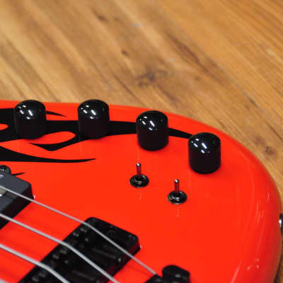 Warwick Corvette $$ Special Edition Tribal Red & Black image 8