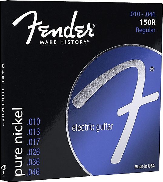 Fender Original 150 Guitar Strings, Pure Nickel Wound, Ball End, 150R .010-.046 Gauges, (6) 2016 image 1