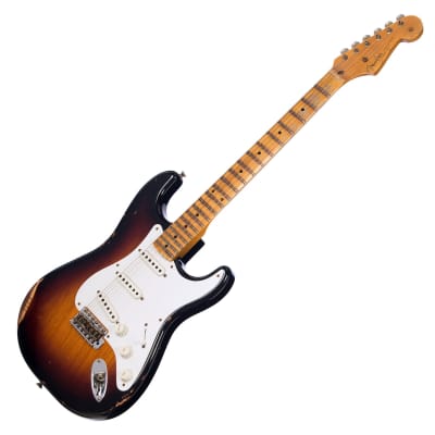 Fender Custom Shop Limited Edition 70th Anniversary 1954 Stratocaster Relic - Wide Fade 2 Tone Sunburst - Electric Guitar NEW! image 5