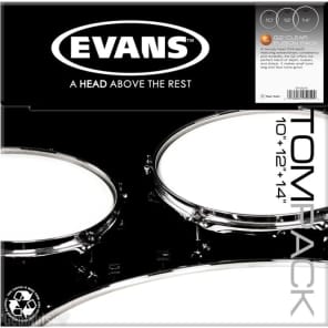 Evans G2 Clear 3-piece Tom Pack - 10/12/14 inch image 2