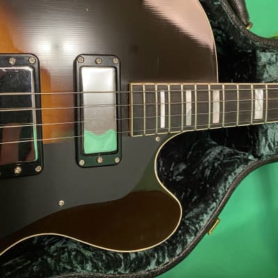 Earnest  Rosetta Sunburst Electric Tenor Guitar Deluxe w/ 3 Kent Armstrong Pickups, Inlays, Case image 16