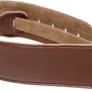 Levy's M4 3.5" Padded Garment Leather Bass Strap - Brown image 5