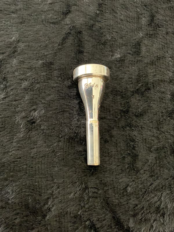 Vintage Used New York Bach 7 Cornet Mouthpiece In Silver Plate