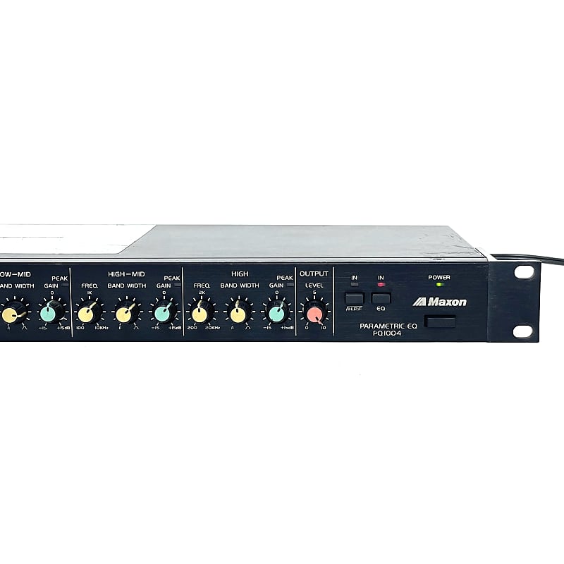 Maxon PQ-1004 パラメトリックイコライザー Maxon PQ1004 Parametric Equalizer Very Rare Vintage Rack