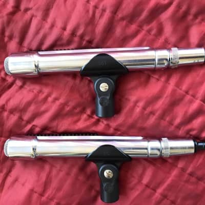 2 Vintage 1960's Electro Voice 676 Dynamic Cardioid Microphones Cables & Clips!! image 2