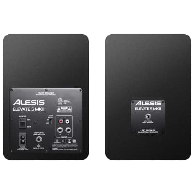 Alesis Elevate 5 MKII 5" 80W Active Powered Desktop Studio Recording Monitors image 3