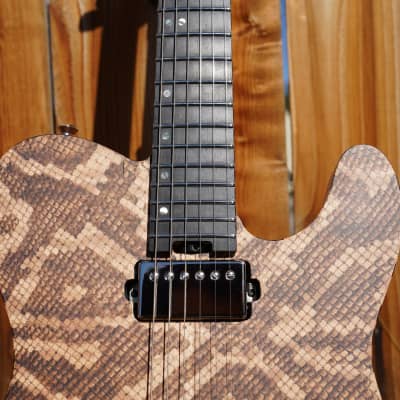 ESP USA TE-II Hardtail Snakeskin 6-String Electric Guitar w/ Form Fit Case (#4 of 10 Made Worldwide) image 10