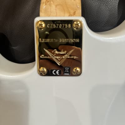 Fender Custom Shop Limited Edition 75th Anniversary Stratocaster 5A Birdseye Maple Neck Rosewood Fingerboard NOS Diamond White Pearl image 11