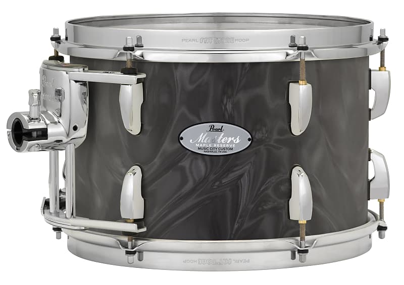 Pearl Music City Custom 12"x8" Masters Maple Reserve Series Tom w/optimount SHADOW GREY SATIN MOIRE MRV1208T/C724 image 1