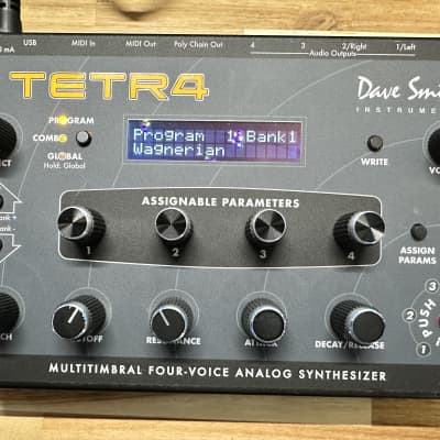 Dave Smith Instruments Tetra Desktop 4-Voice Polyphonic Synthesizer 2009 - 2016 - Black