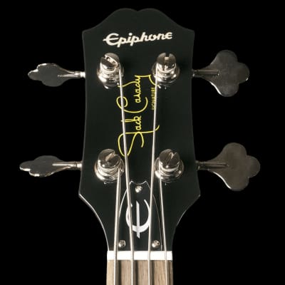 Epiphone Jack Casady Signature Semi Hollow Bass Guitar (Sparkling Burgundy) image 5