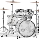 DW DDAC2215CL Design Series 5-piece Shell Pack with Snare Drum - Clear Acrylic