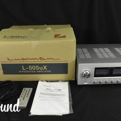 Luxman L-505UX Integrated Amplifier Silver in Excellent condition image 1