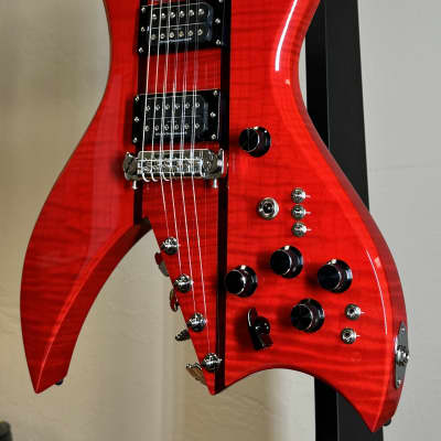 B.C. Rich Custom Shop Bich 10 Supreme 2024 - Transparent Red image 3
