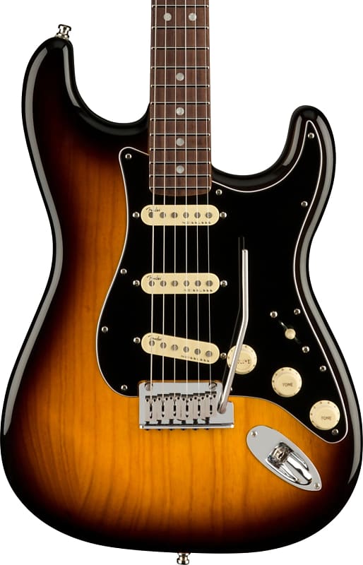 Fender American Ultra Luxe Stratocaster Electric Guitar, 2-Color Sunburst image 1