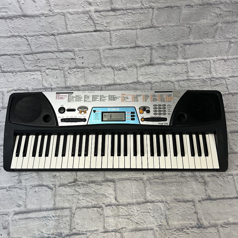 Yamaha PSR170 61Key Electronic Keyboard with Power Supply Reverb