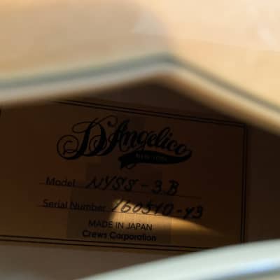 D'Angelico NYSS-3 Semihollow Archtop Jazz Guitar - Made in Japan NYSS Kurt Rosenwinkel image 12