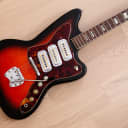 1965 Harmony H19 Silhouette Vintage Electric Guitar Triple Pickup w/ DeArmond Gold Foils