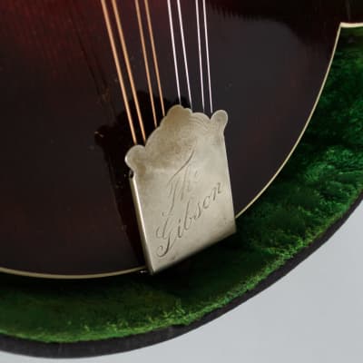 Gibson  F-4 Carved Top Mandolin (1927), ser. #81685, original black hard shell case. image 13