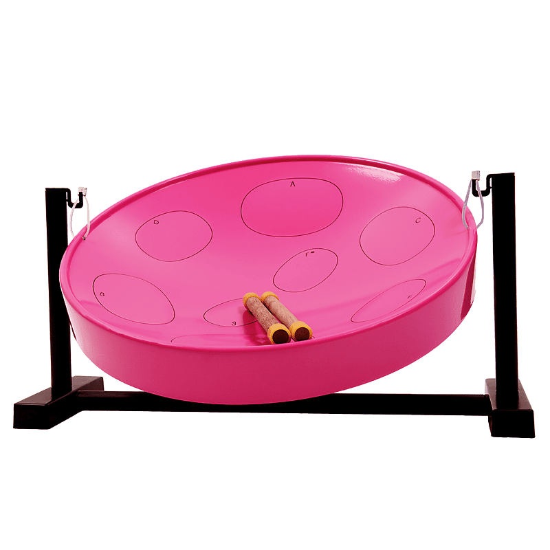 Panyard Jumbie Jam Steel Drum Kit - Table Top Stand - Pink
