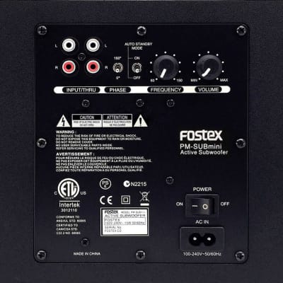 FOSTEX PM-SUBmini2 (Stück) aktiv 50Watt/5Zoll Studio-Subwoofer