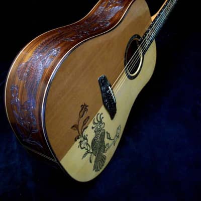 Blueberry Handmade Acoustic Guitar Dreadnought image 4