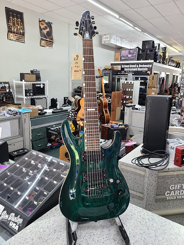 ESP LTD H-207 Transparent Green | Reverb