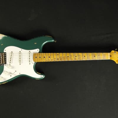 Fender Custom Shop 60th Anniversary 1954 Heavy Relic Stratocaster - Maple Fingerboard - Sherwood Green image 7