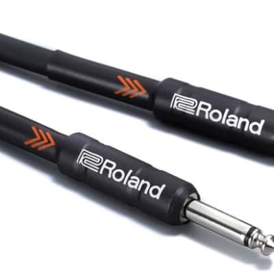 Roland RIC-B5 Black Series Instrument Cable - 1/4-inch TS Male to 1/4-inch TS Male - 5-foot image 1