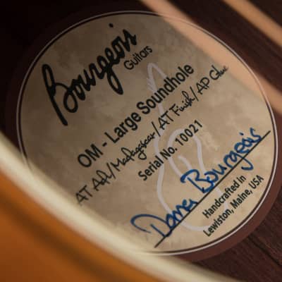 Bourgeois OM Large Soundhole Sunburst - Aged Tone Adirondack & Madagascar Rosewood image 20