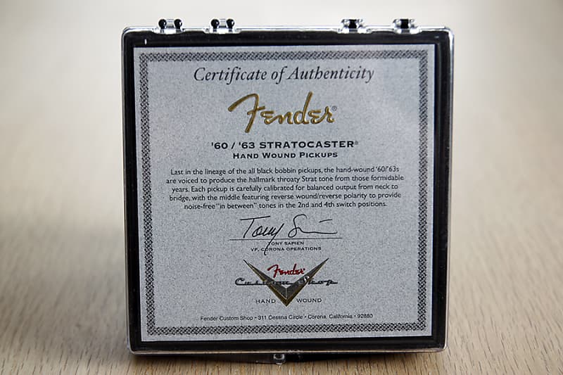 Fender Custom Shop Hand Wound '60/63 Stratocaster Pickups image 1