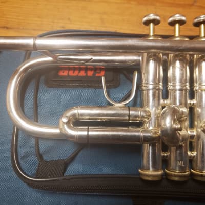 Bach Stradivarius 180S37 Silver Trumpet, Gold Trim, Heavy Caps, Serviced, Extras! image 4