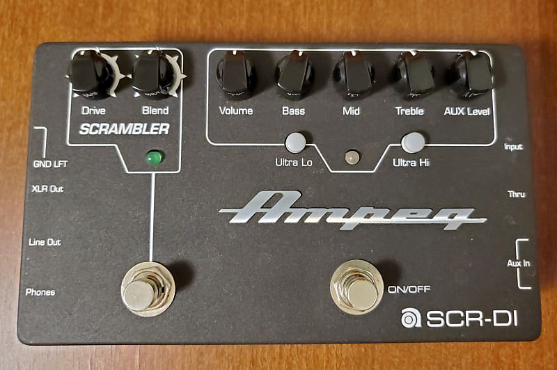 Ampeg SCR‑DI Bass DI Preamp with Scrambler Overdrive 2010s - Black